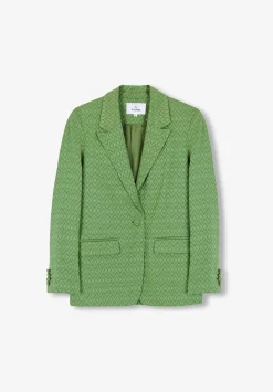 Scalpers Blazers And Vests<Jacquard Woven Blazer