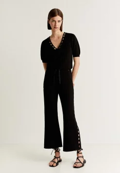 Scalpers Pants<Knitted Pants With Side Slits