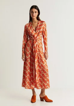 Scalpers Dresses<Knot Ethnic Midi Dress