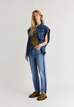 Scalpers Jackets And Trench<Laagam | De-Nimes Detachable Sleeves Jacket