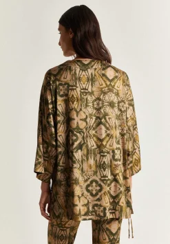 Scalpers Shirts<Lace Kimono Blouse