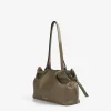 Scalpers Fur<Leather Bag With Gathered Detail