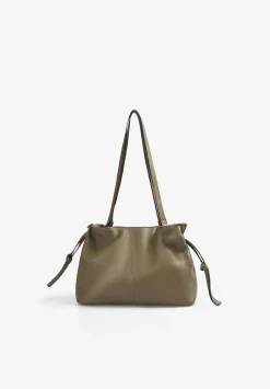 Scalpers Fur<Leather Bag With Gathered Detail