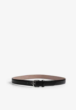 Scalpers Belts And Suspenders<Leather Belt With Metal Buckle