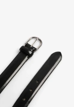 Scalpers Belts And Suspenders<Leather Belt With Metal Buckle