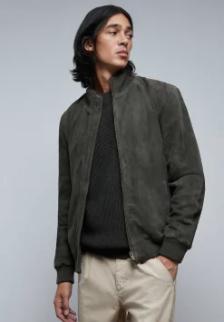 Scalpers Jackets And Jackets<Leather Bomber Jacket