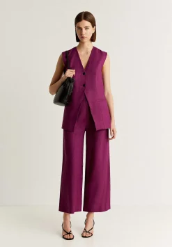 Scalpers Blazers And Vests<Linen Vest With Buttons