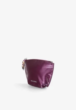 Scalpers Makeup Bag<Logo Metallic Nylon Toiletry Bag