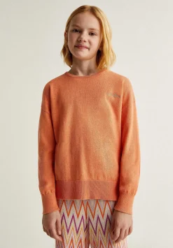 Scalpers Spot<Lurex Back Contrast Skull Sweater