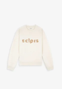 Scalpers Sweatshirts<Lurex Embroidered Logo Sweatshirt