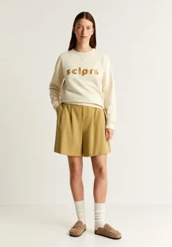 Scalpers Sweatshirts<Lurex Embroidered Logo Sweatshirt
