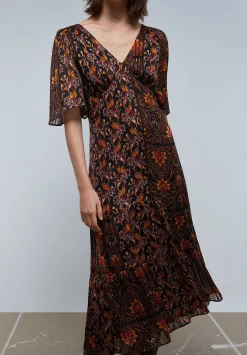 Scalpers Dresses<Lurex Midi Dress With Back Detail
