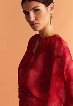 Scalpers Shirts<Lurex Opening Blouse