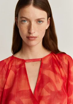 Scalpers Shirts<Lurex Opening Blouse