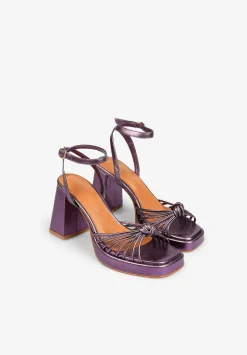 Scalpers Sandals<Metallic Heeled Sandals Knot