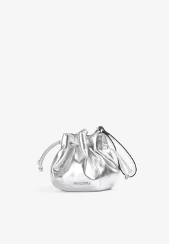 Scalpers Fur<Metallic Leather Bucket Bag