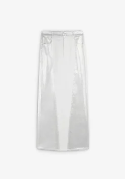 Scalpers Skirts<Metallic Midi Skirt