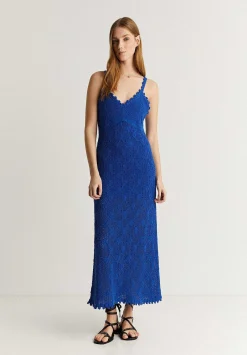 Scalpers Dresses<Midi Crochet Dress With Straps