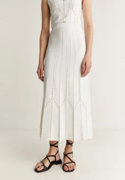 Scalpers Skirts<Midi Knitted Skirt With Studs