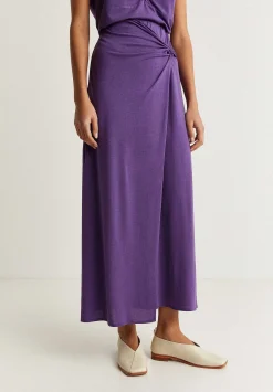 Scalpers Skirts<Midi Skirt With Knot Detail
