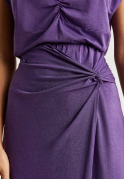 Scalpers Skirts<Midi Skirt With Knot Detail