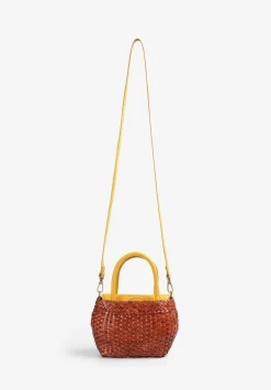 Scalpers Fur<Mini Braided Leather Bag