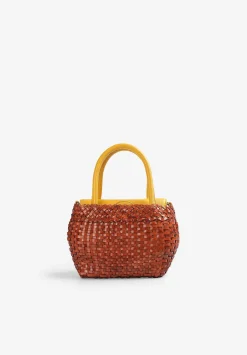 Scalpers Fur<Mini Braided Leather Bag