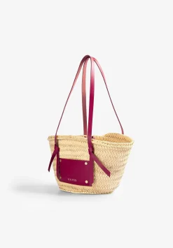 Scalpers Fur<Mini Raffia Carrycot Bag