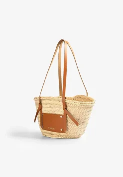 Scalpers Fur<Mini Raffia Carrycot Bag