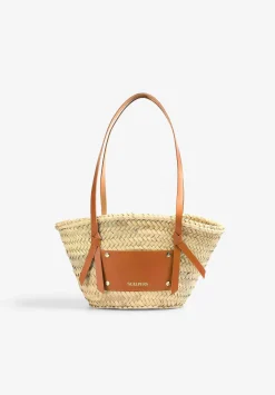 Scalpers Fur<Mini Raffia Carrycot Bag
