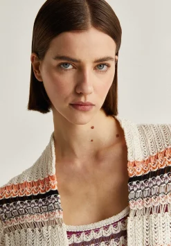 Scalpers Sweaters And Cardigans<Multicolor Crochet Cardigan