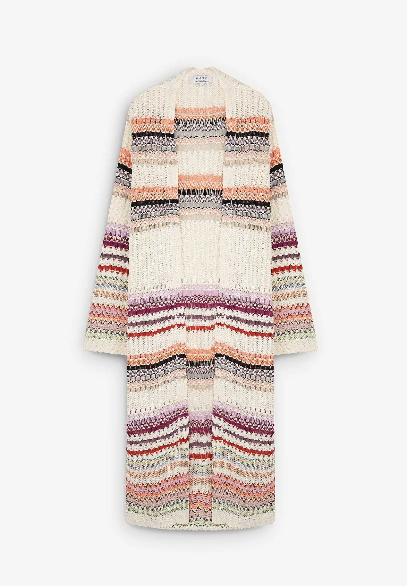 Scalpers Sweaters And Cardigans<Multicolor Crochet Cardigan