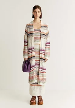 Scalpers Sweaters And Cardigans<Multicolor Crochet Cardigan