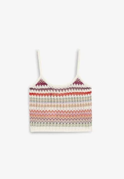 Scalpers T-Shirts And Tops<Multicolor Crochet Top