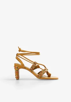 Scalpers Sandals<Multicolor Leather Sandals With Studded Detail