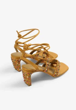 Scalpers Sandals<Multicolor Leather Sandals With Studded Detail