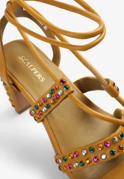 Scalpers Sandals<Multicolor Leather Sandals With Studded Detail