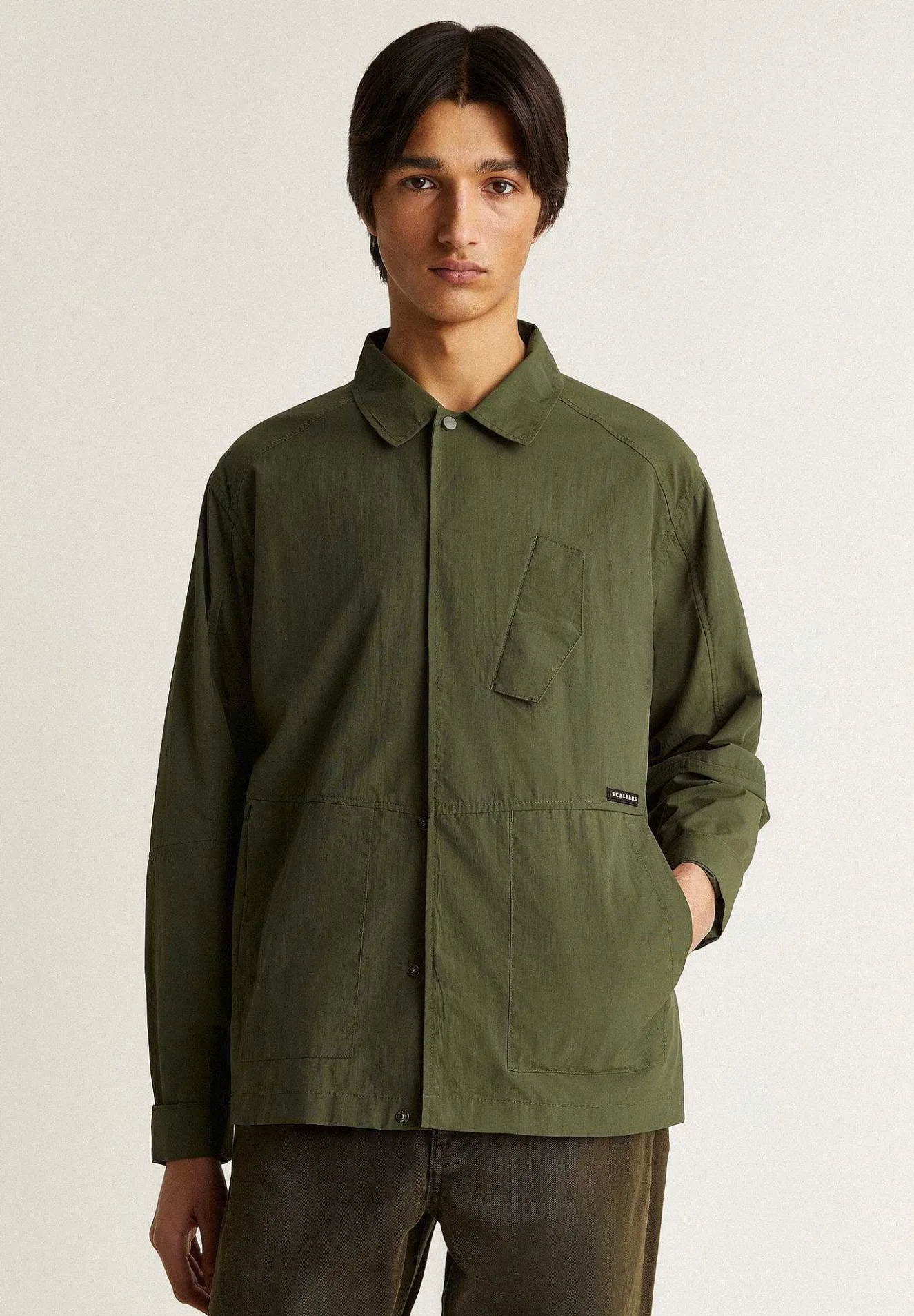 Scalpers Jackets And Jackets<Multi-Pocket Technical Overshirt
