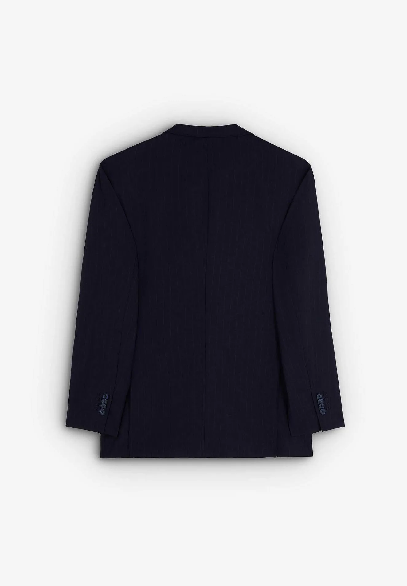 Scalpers Suits<Navy Blue Striped Wool Suit