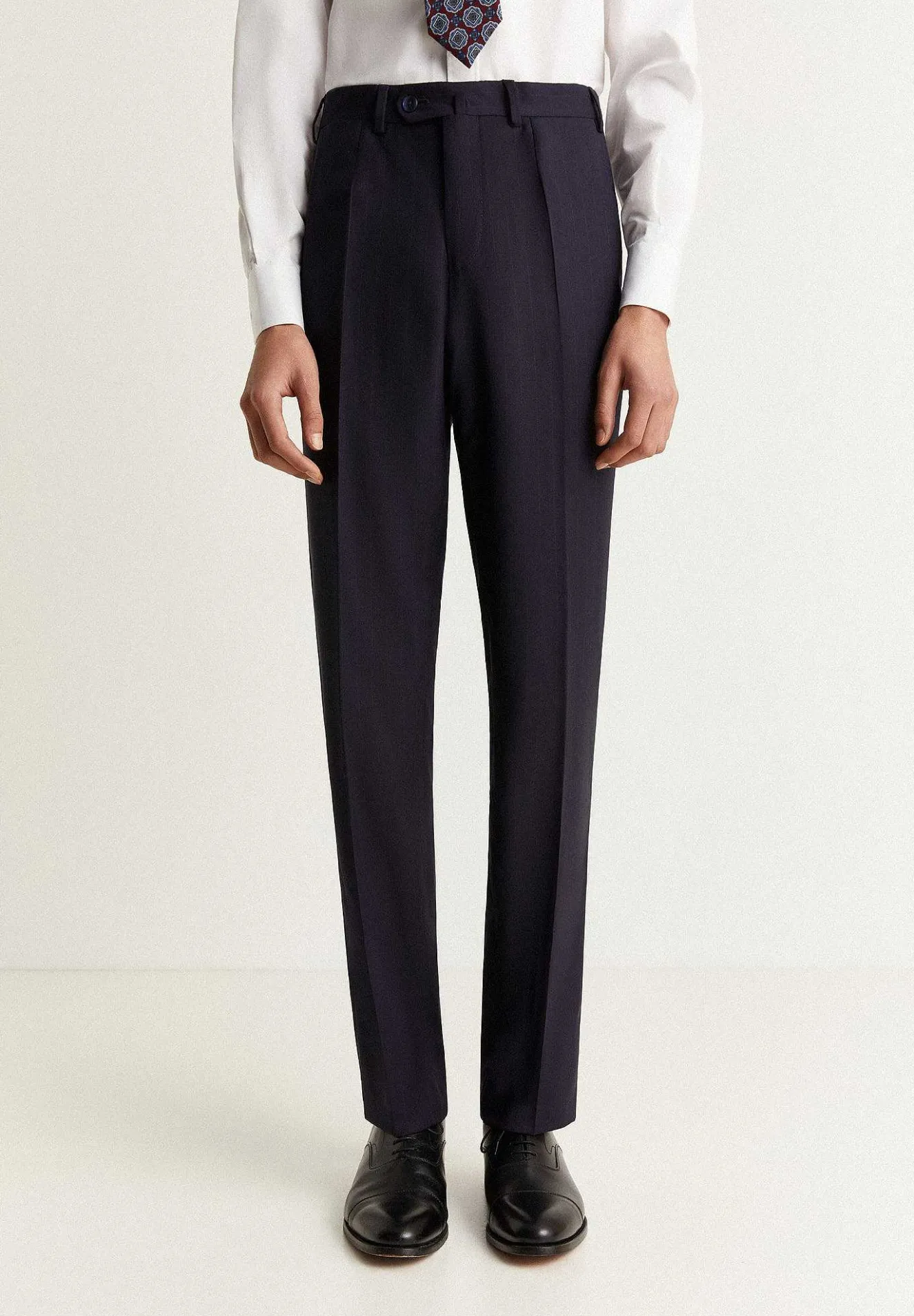 Scalpers Suits<Navy Blue Striped Wool Suit