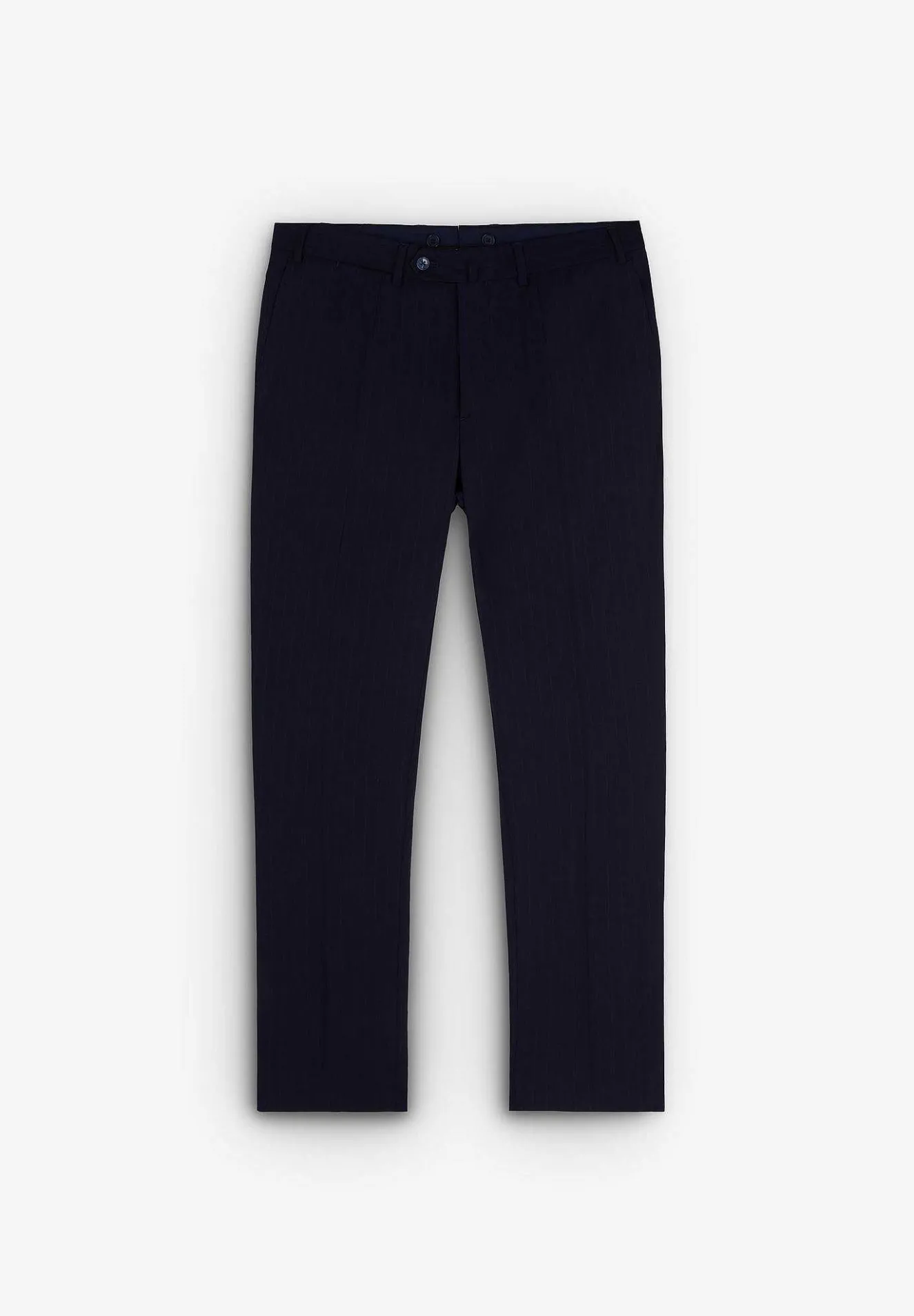 Scalpers Suits<Navy Blue Striped Wool Suit