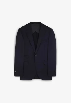 Scalpers Suits<Navy Blue Structured Suit With Pockets