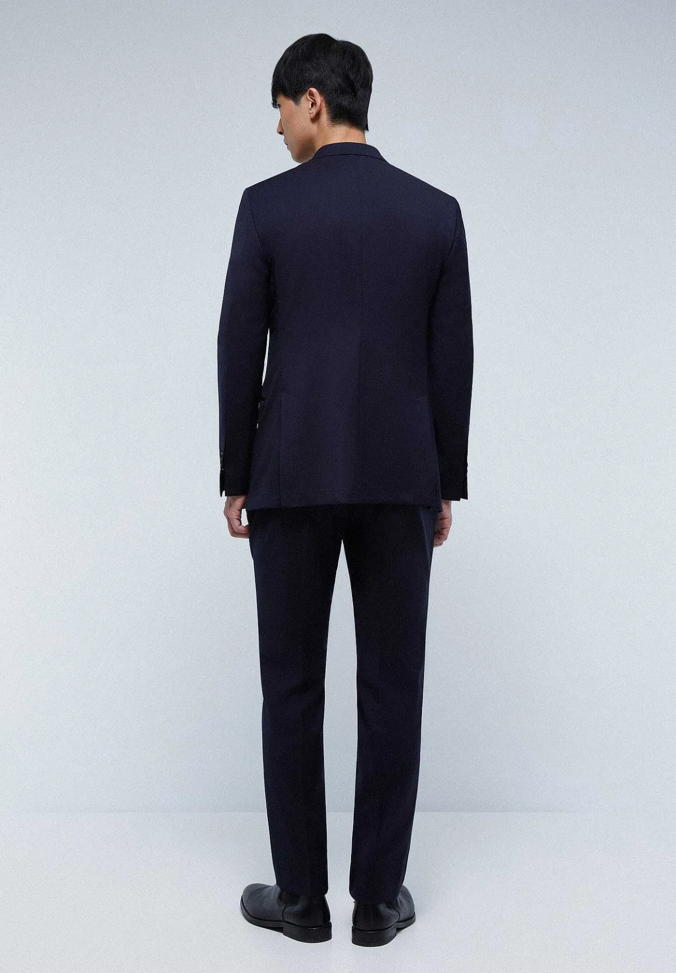 Scalpers Suits<Navy Blue Structured Suit With Pockets