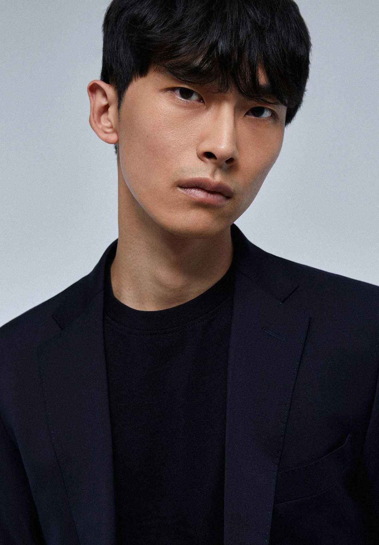 Scalpers Suits<Navy Blue Structured Suit With Pockets