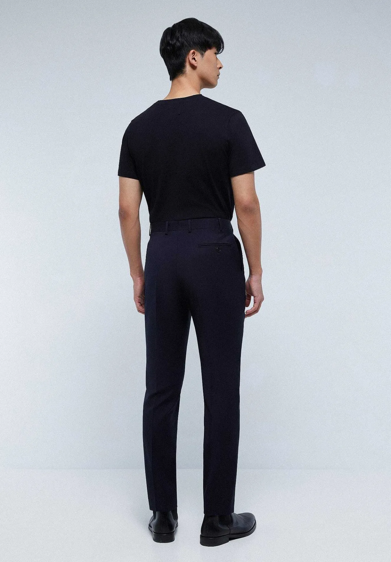 Scalpers Suits<Navy Blue Structured Suit With Pockets