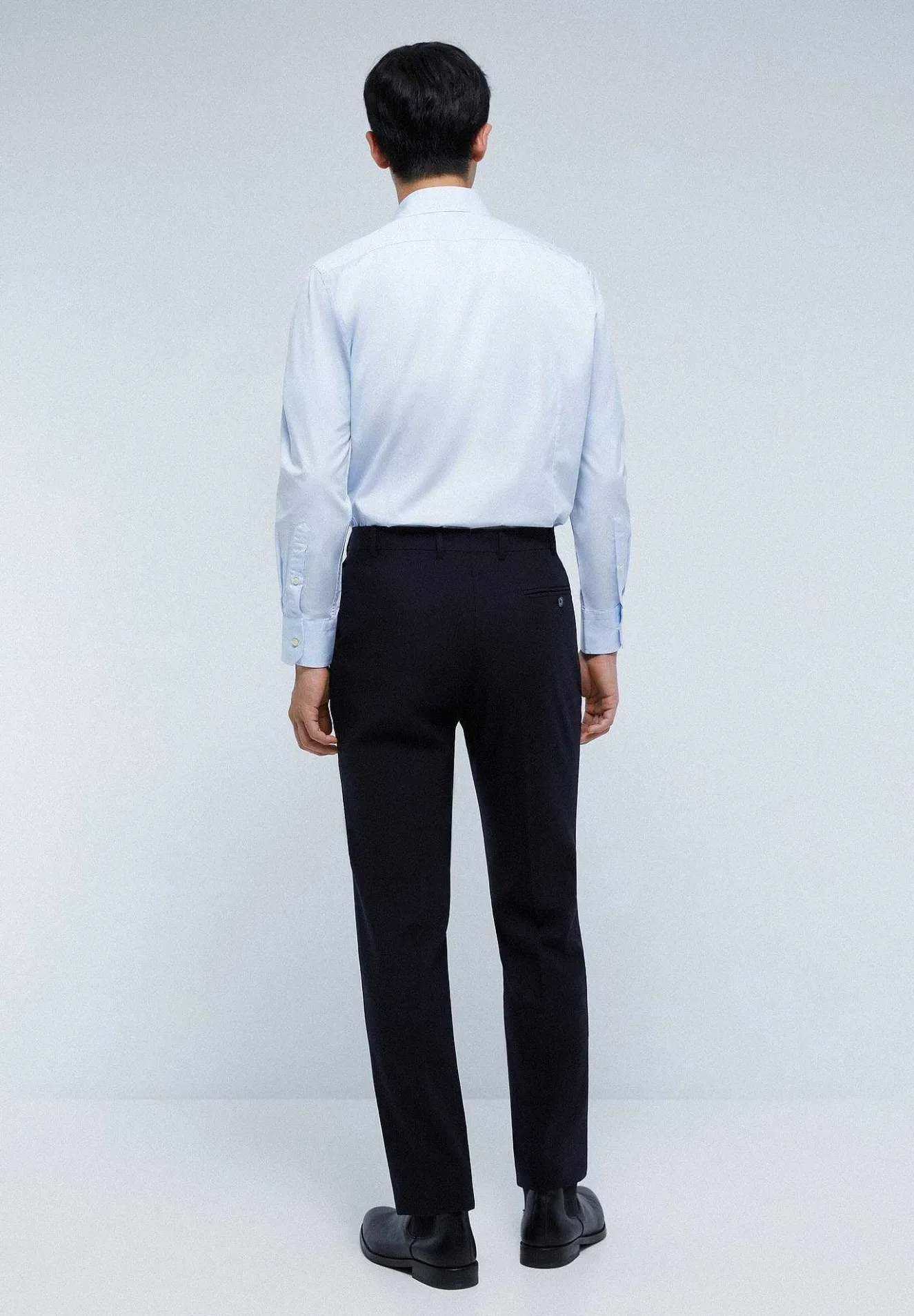 Scalpers Suits<Navy Blue Wool Structured Suit