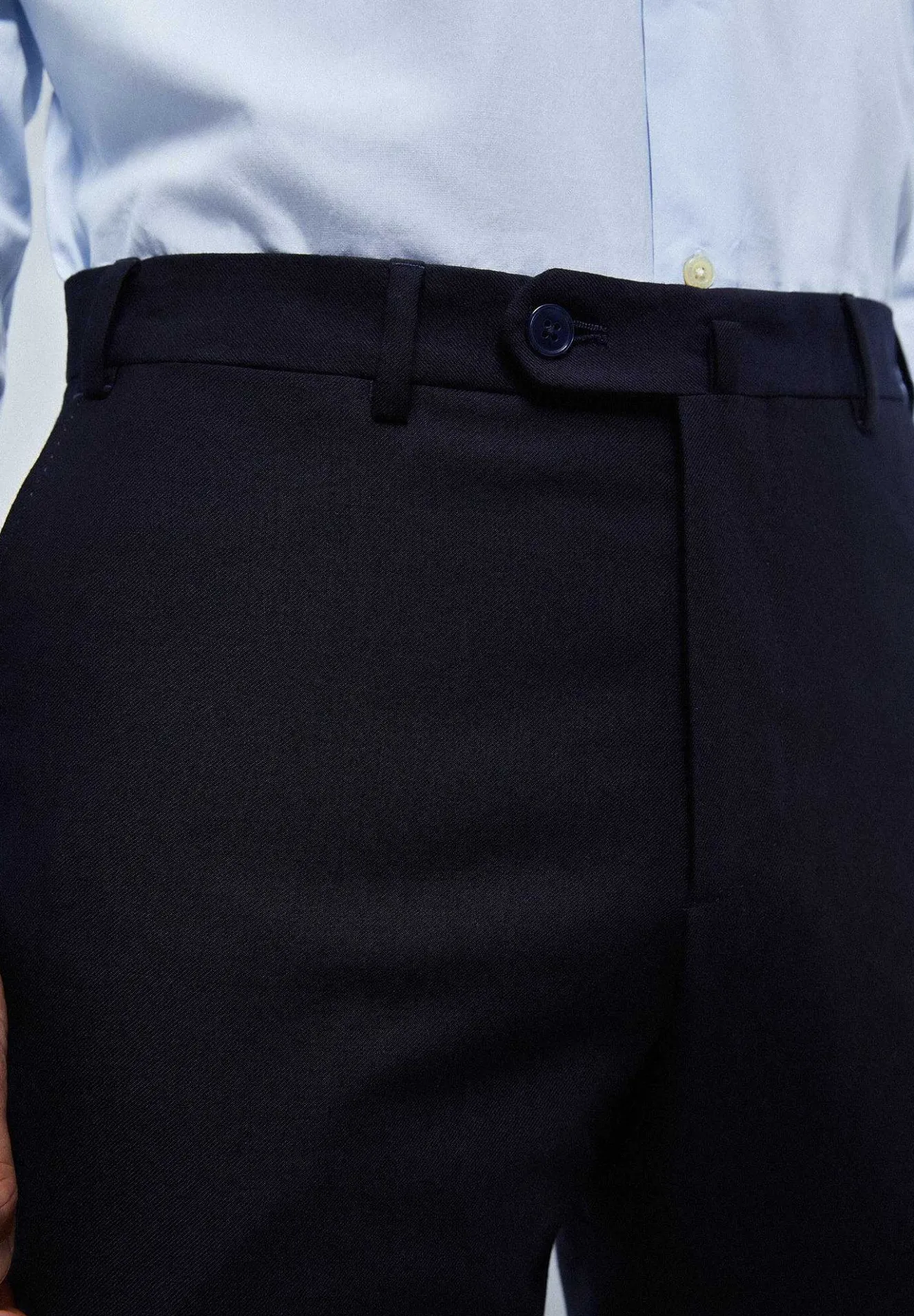 Scalpers Suits<Navy Blue Wool Structured Suit