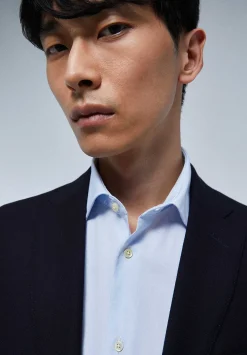 Scalpers Suits<Navy Blue Wool Structured Suit