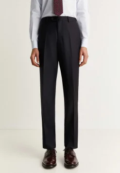 Scalpers Suits<Navy Blue Wool Structured Suit