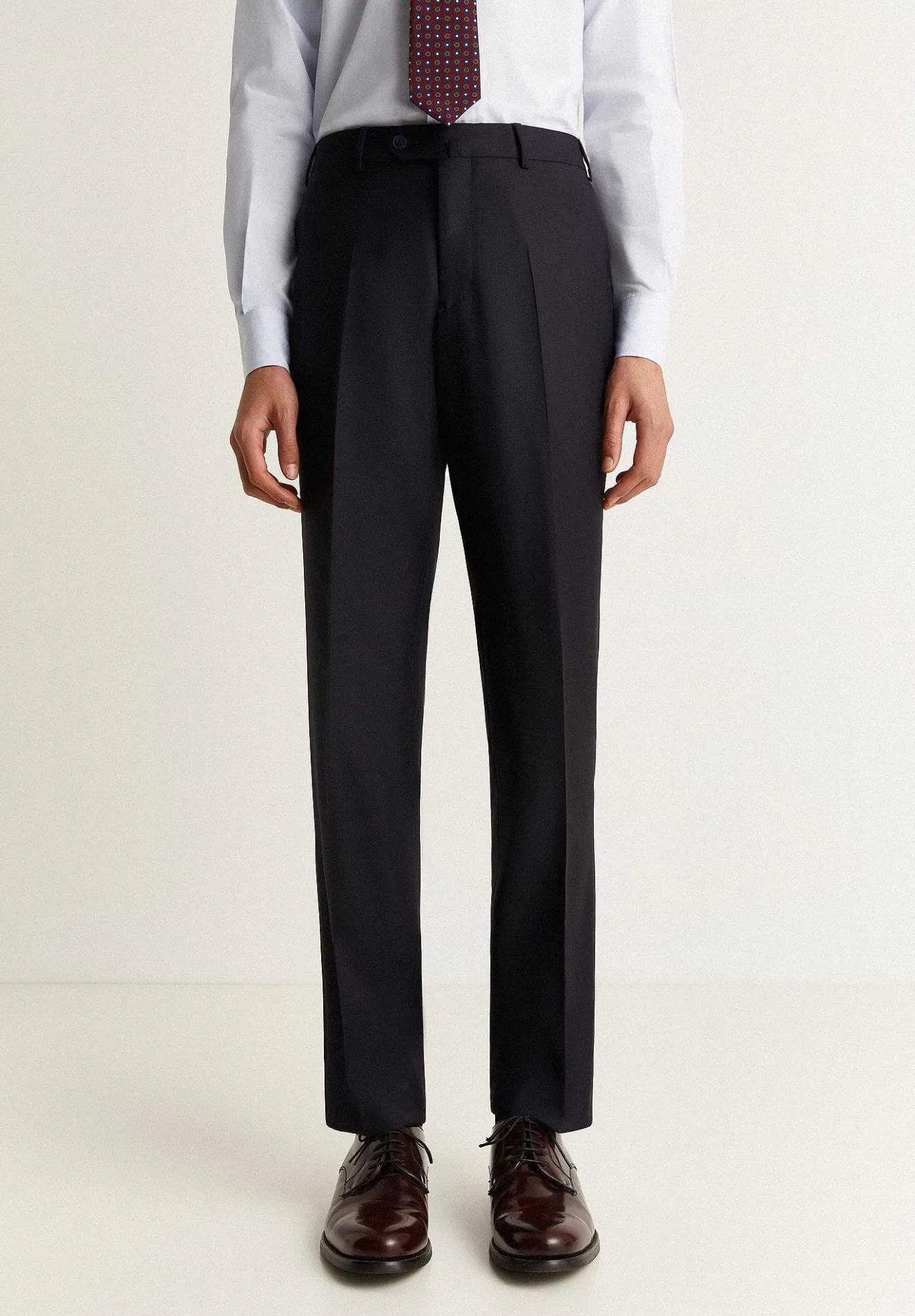 Scalpers Suits<Navy Blue Wool Structured Suit